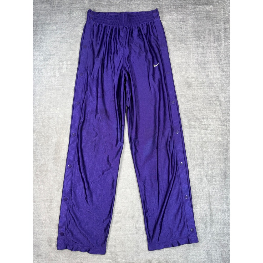 Nike Pants Mens Medium Purple Vintage 90s Snap Button Tear Away Track Athletic